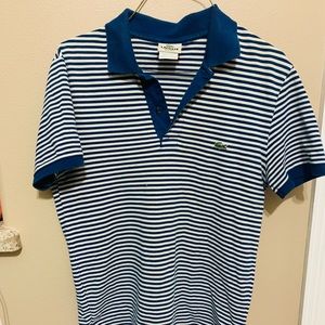 Mens La oste Striped Polo